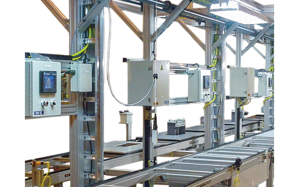 AMC conveyor seamlessly integrating with robots, vision systems, and smart factory control