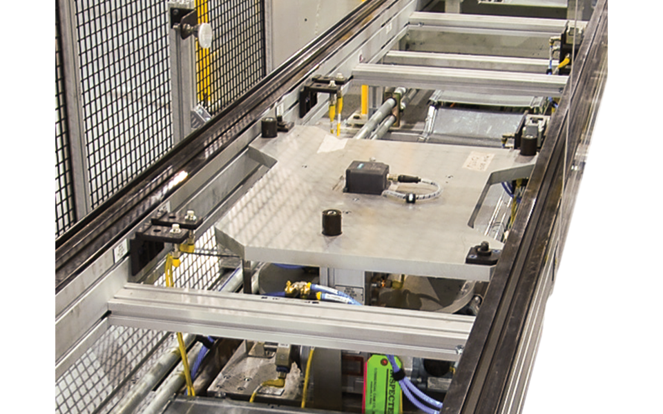 Modular conveyor line with aluminum profiles